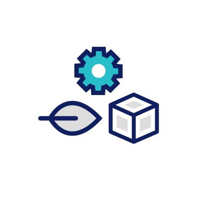 Illustrative drawing of a cube, a sheet and a nut Illustrative drawing of a cube, a sheet and a nut